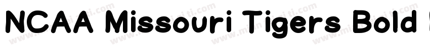 NCAA Missouri Tigers Bold Font字体转换